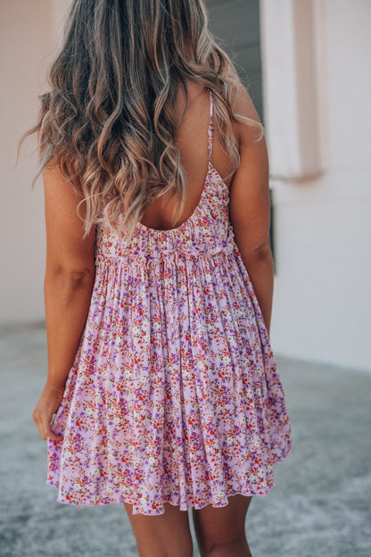 Fancy Me Floral Mini Dress FINAL SALE