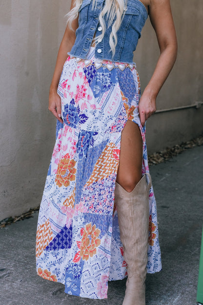 Patchwork Maxi Skirt