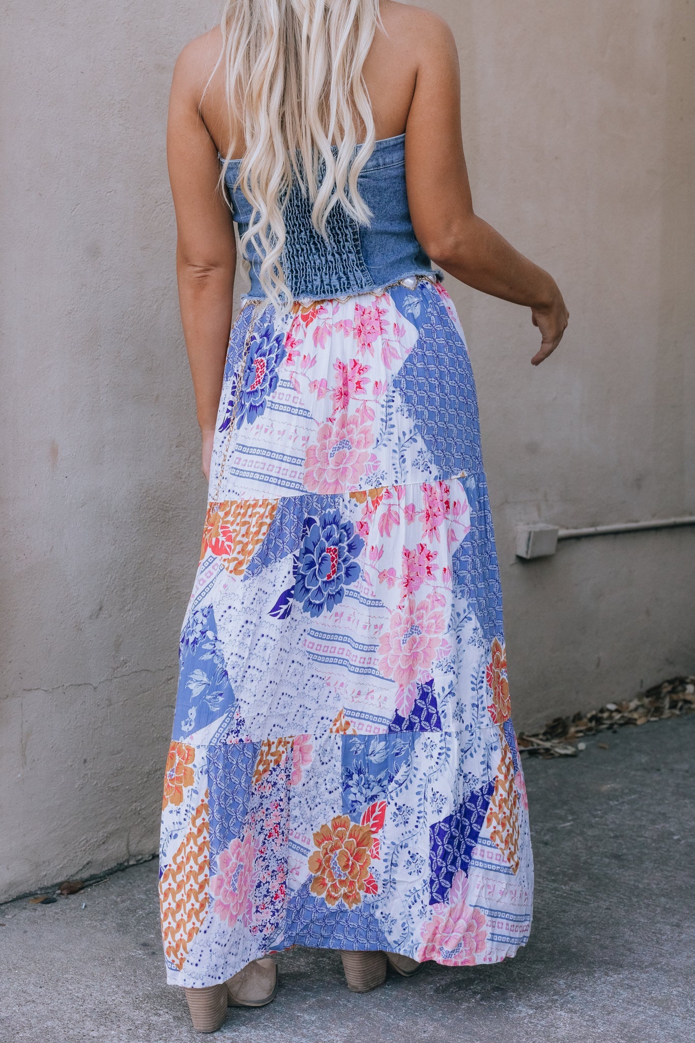 Patchwork Maxi Skirt