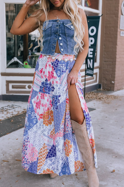 Patchwork Maxi Skirt