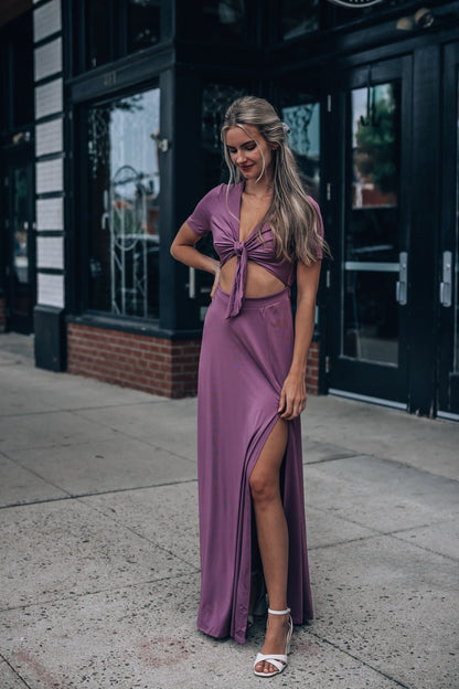 Wanderer Maxi Dress (Dark Mauve) FINAL SALE
