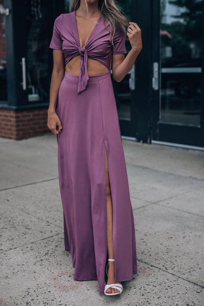 Wanderer Maxi Dress (Dark Mauve) FINAL SALE