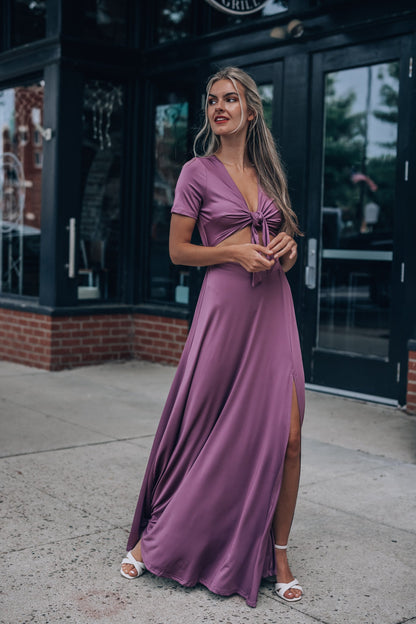 Wanderer Maxi Dress (Dark Mauve) FINAL SALE