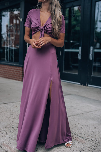 Wanderer Maxi Dress (Dark Mauve) FINAL SALE