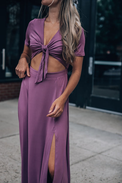 Wanderer Maxi Dress (Dark Mauve) FINAL SALE