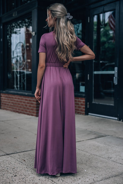 Wanderer Maxi Dress (Dark Mauve) FINAL SALE