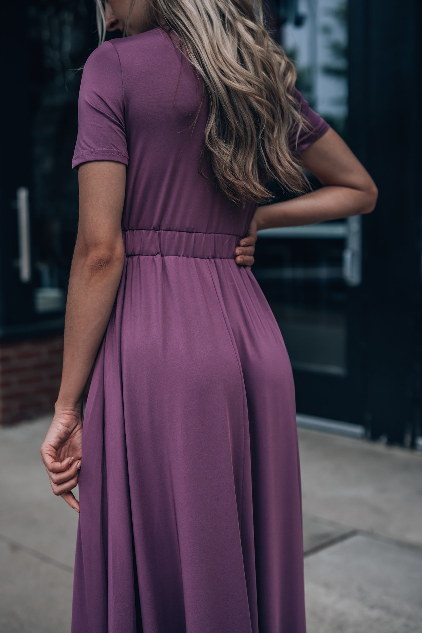 Wanderer Maxi Dress (Dark Mauve) FINAL SALE