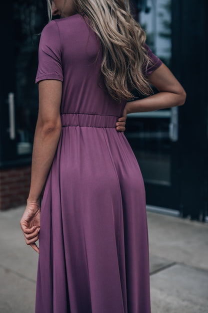 Wanderer Maxi Dress (Dark Mauve) FINAL SALE