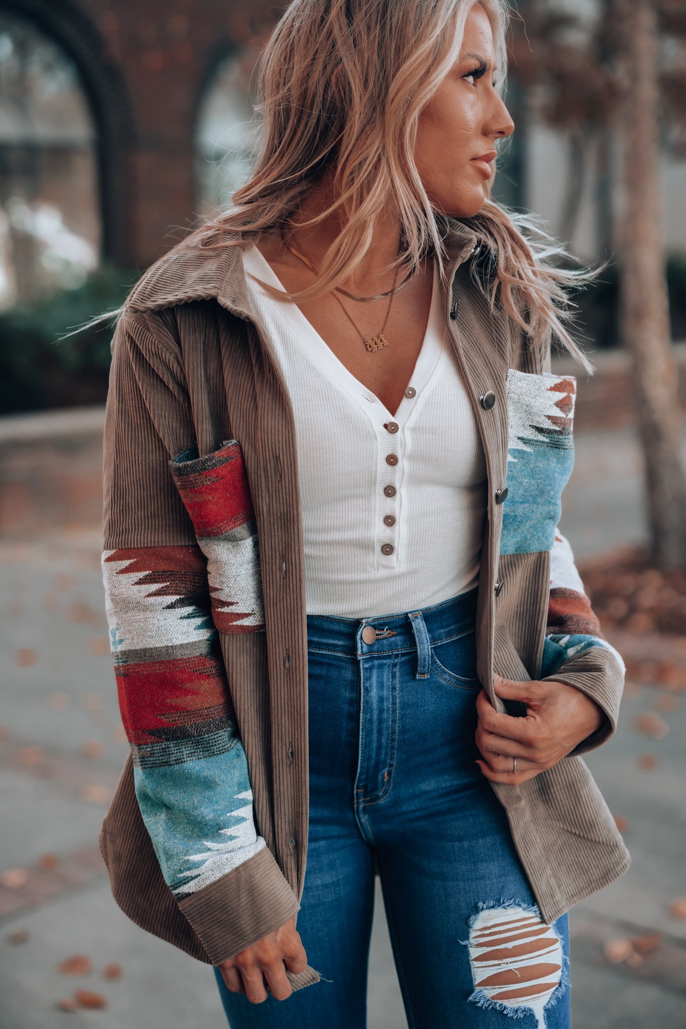 Emilia Aztec Shacket
