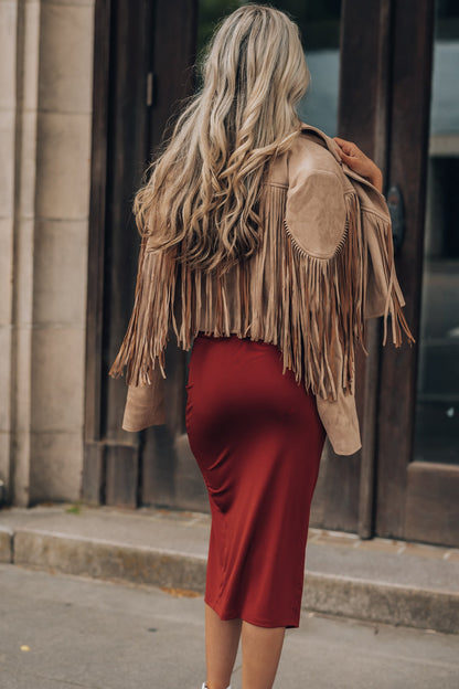 Solange Ruched Dress (Rust) FINAL SALE