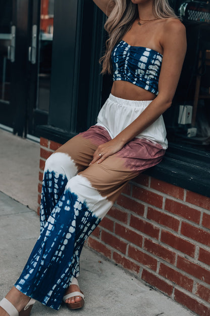Heat It Up Tie Dye Set (Ivory) FINAL SALE