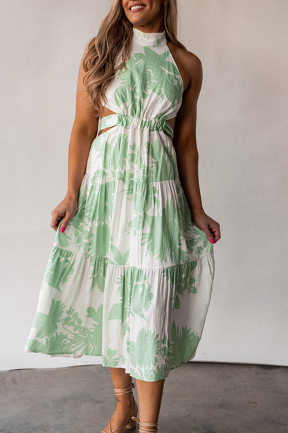 Sunsational Cutout Midi Dress (Mint) FINAL SALE