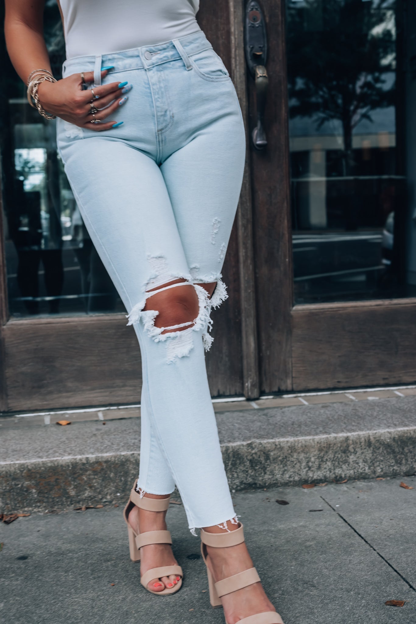 Parkview Distressed Jeans (Light Wash) FINAL SALE