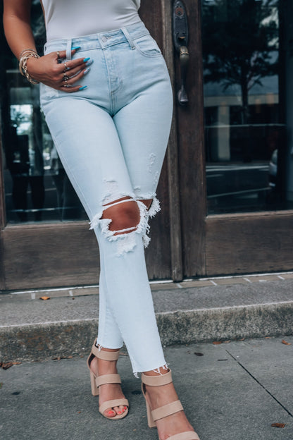 Parkview Distressed Jeans (Light Wash) FINAL SALE
