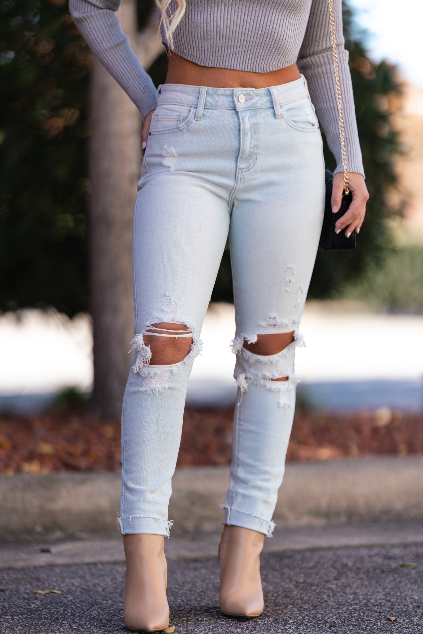 Parkview Distressed Jeans (Light Wash) FINAL SALE