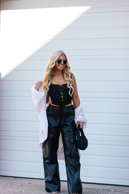 Call Me Yours Faux Leather Joggers FINAL SALE