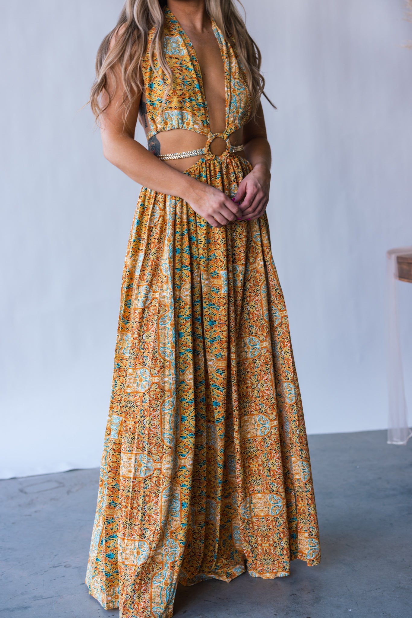 Virgin Islands Maxi Dress (Sunset) FINAL SALE