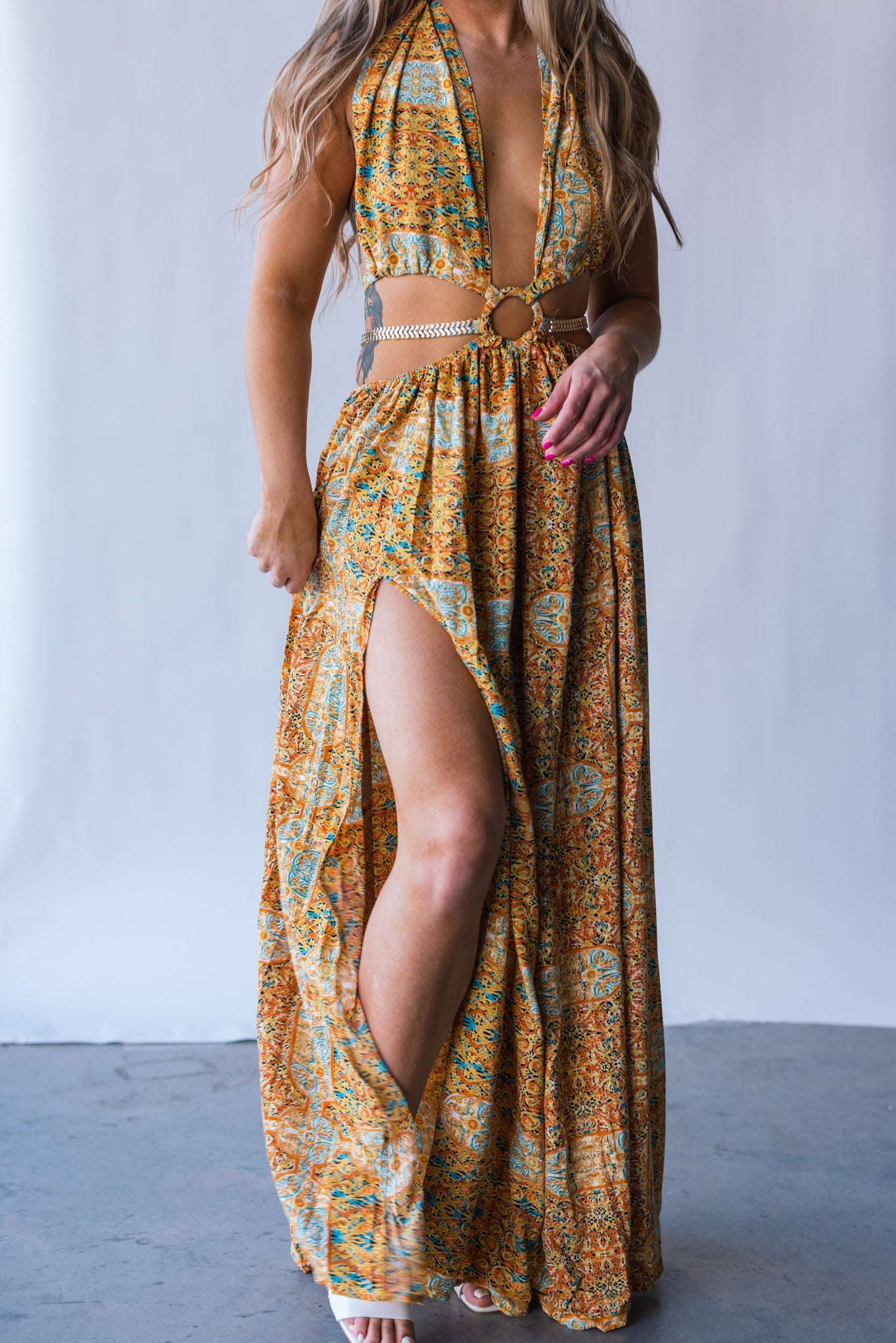 Virgin Islands Maxi Dress (Sunset) FINAL SALE