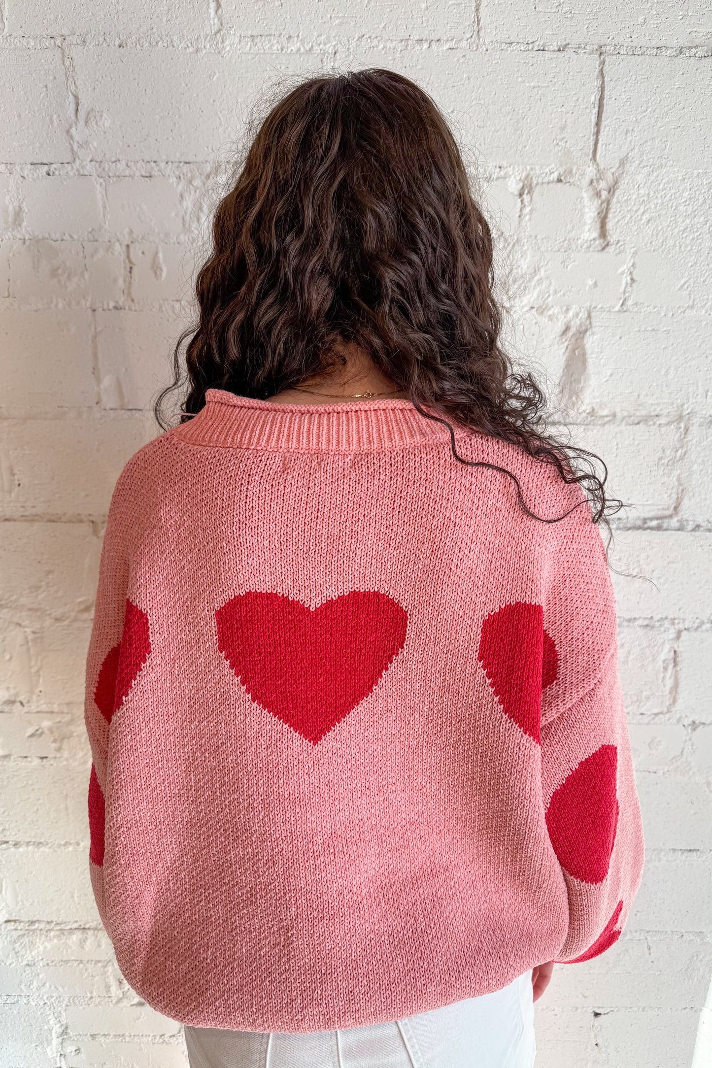 Heart Patched Sweater