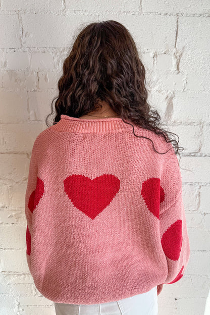 Heart Patched Sweater