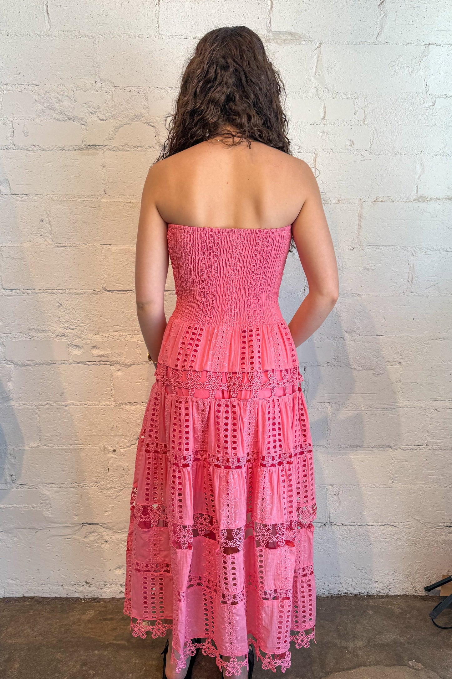 Evelyn Eyelet Maxi Dress