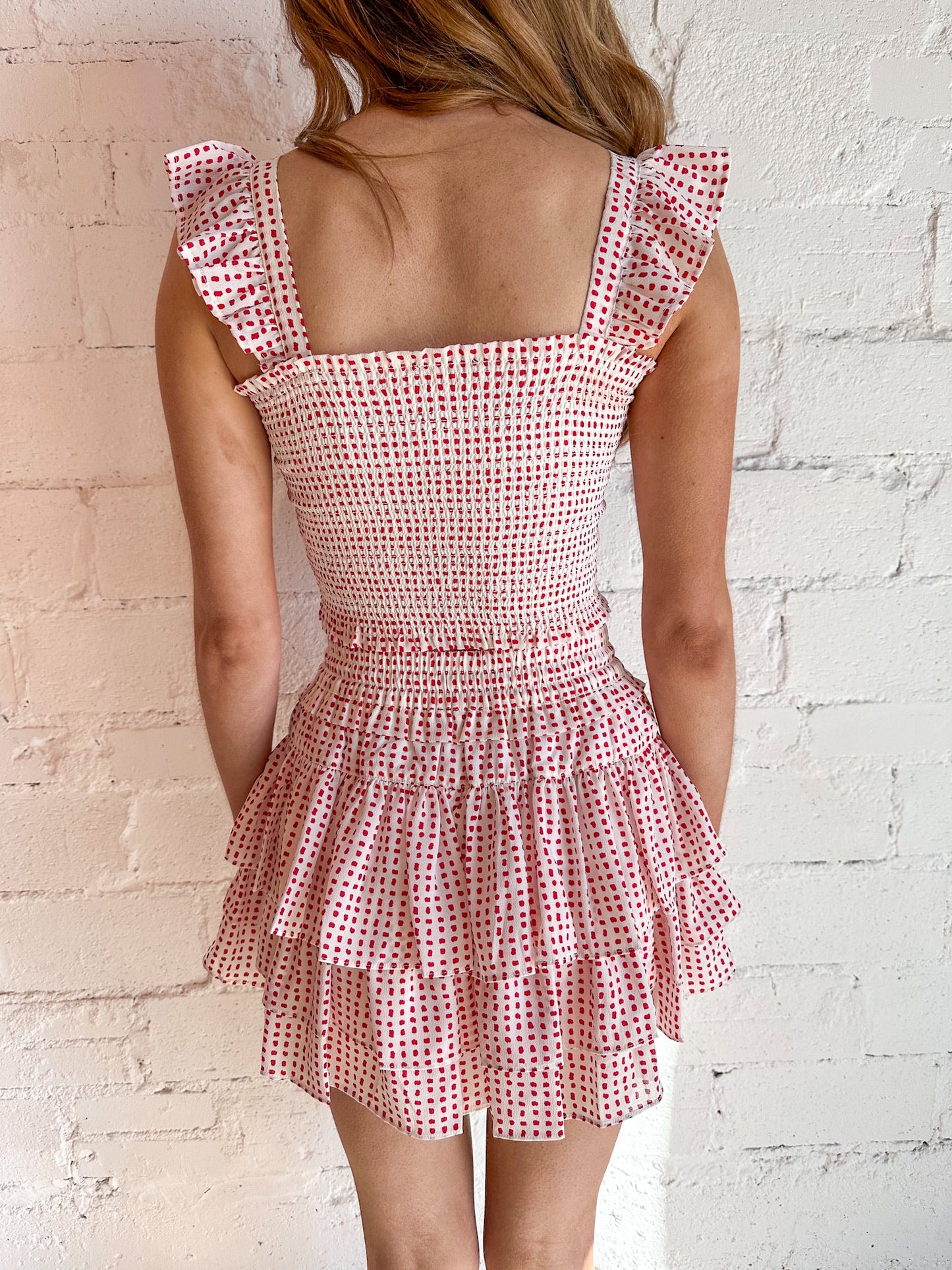 Dotty Smocked Skort