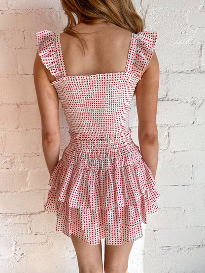 Dotty Smocked Skort