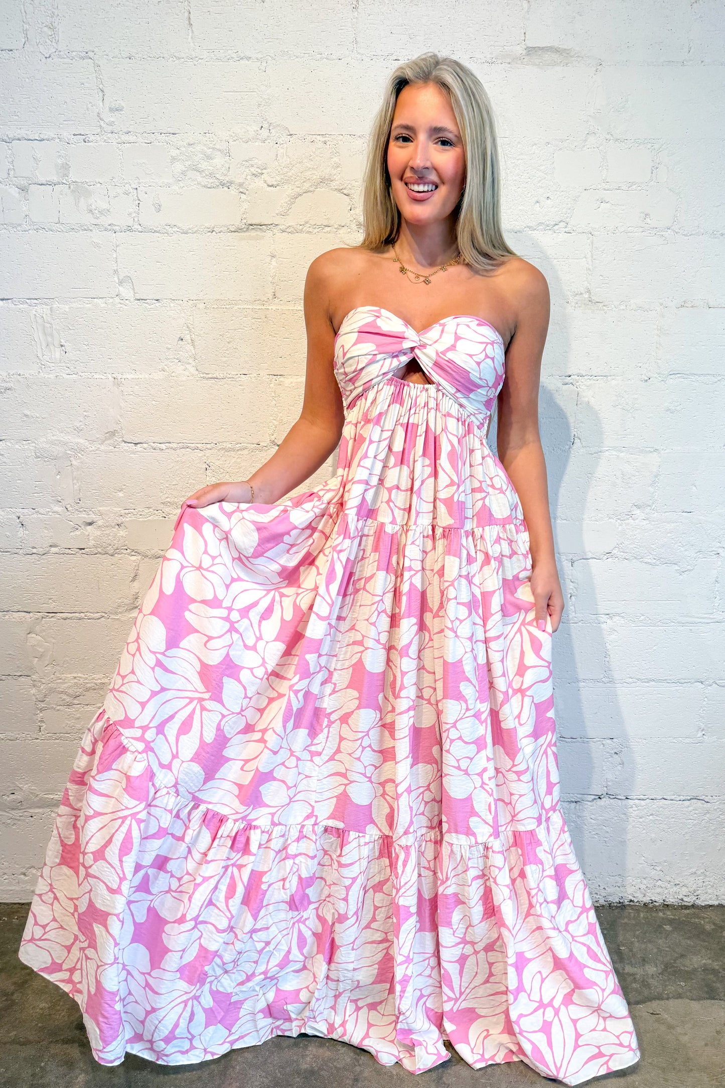 Pink Romantic Maxi Dress
