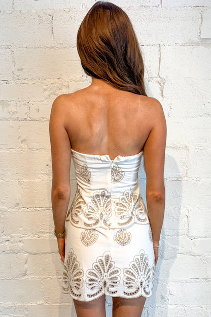Rosette Mini Dress