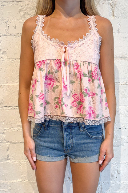 Garden Pink Floral Top