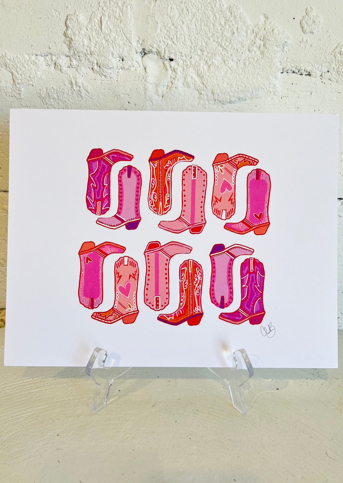 Corinne Bizzle Art Boot Print