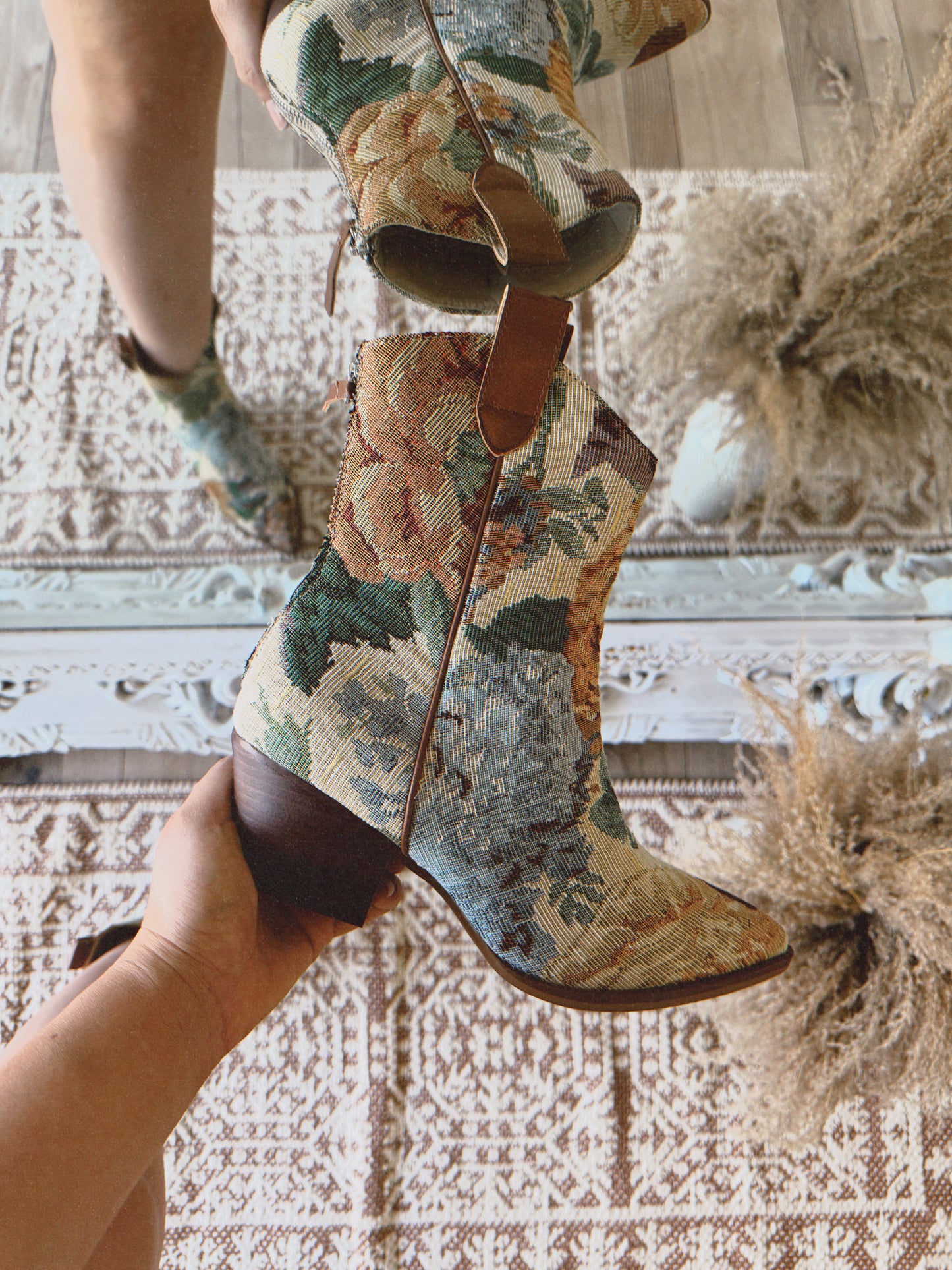 City Limits Floral Tapestry Boot