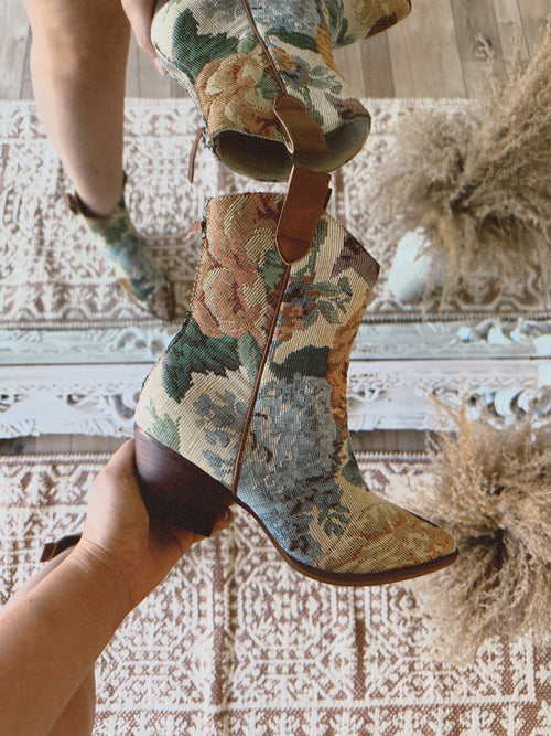 City Limits Floral Tapestry Boot