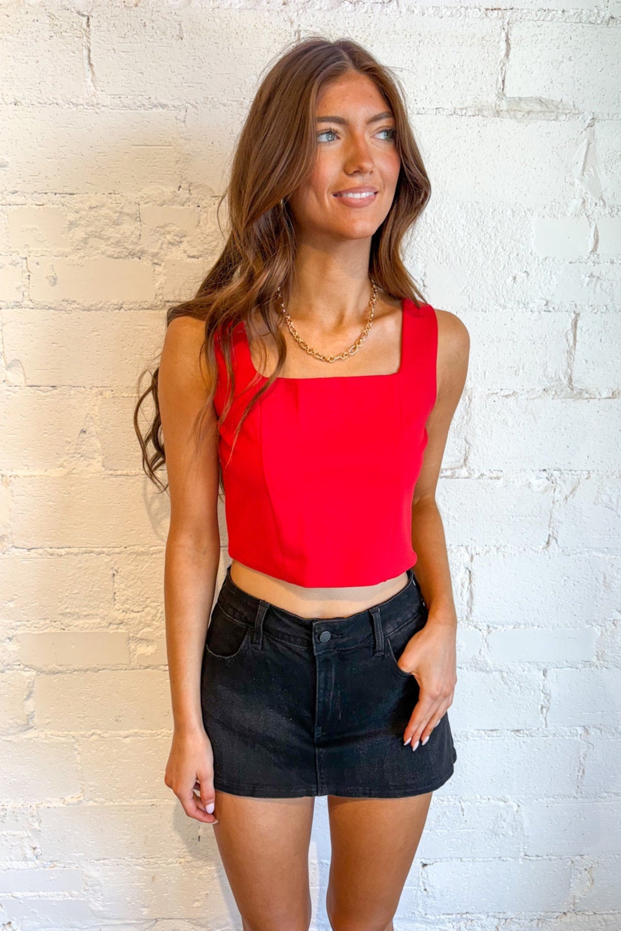 Isabella Square Neck Top