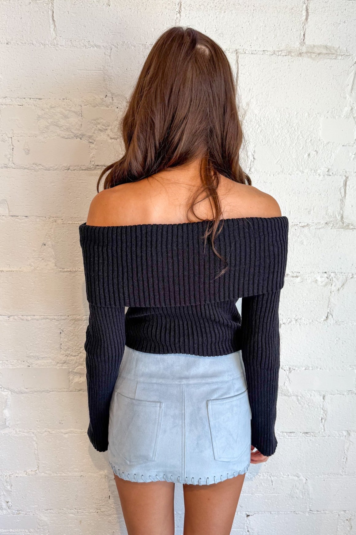 Jessie Suede Skirt