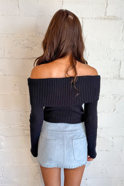 Jessie Suede Skirt
