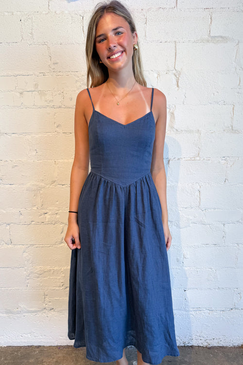 Jodi Linen Maxi Dress
