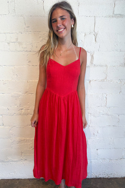 Jodi Linen Maxi Dress