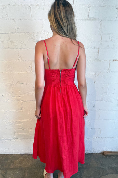 Jodi Linen Maxi Dress