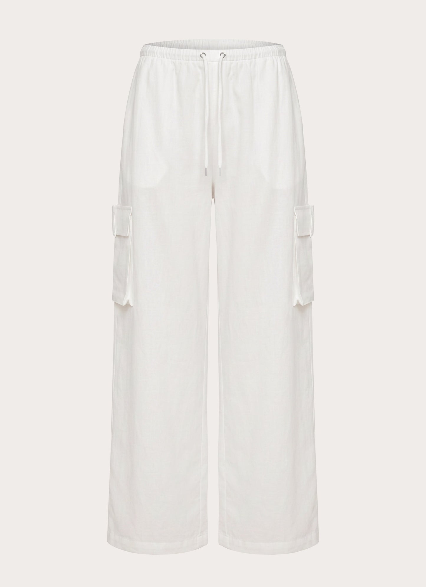 Kynzi Cargo Pants - White