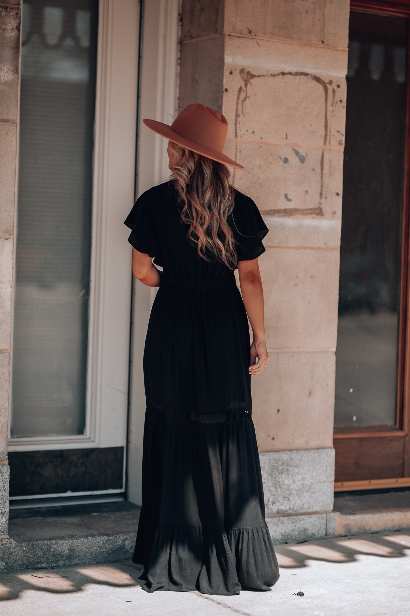 Skylar Embroidered Maxi Dress (Black) FINAL SALE