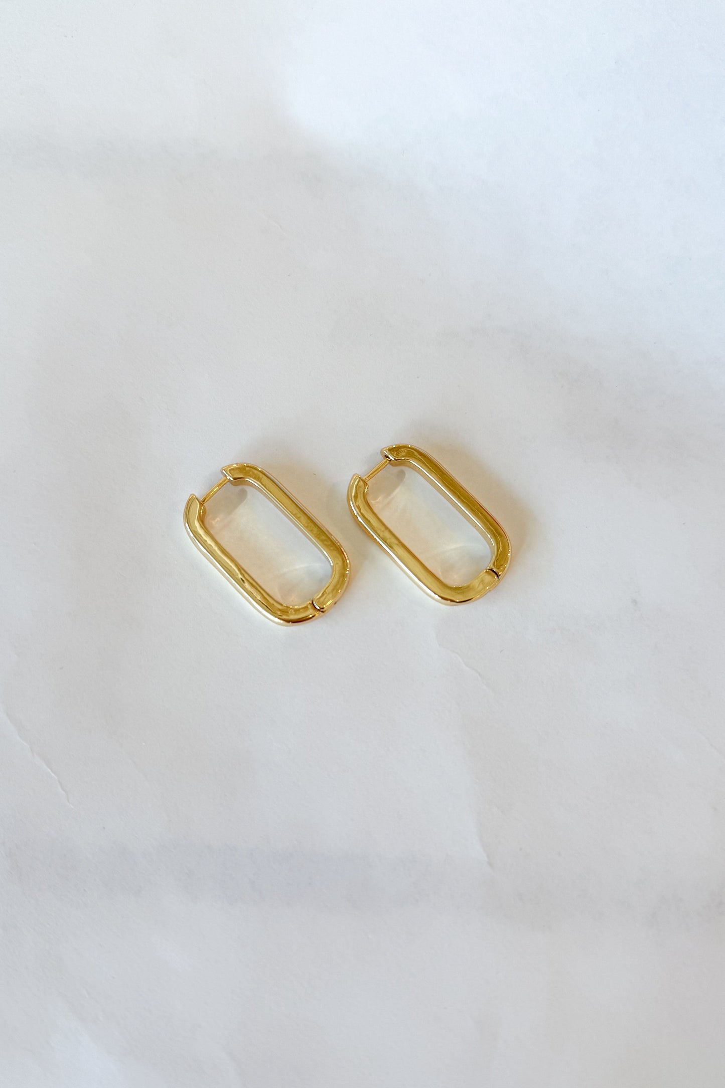 Large Oval Hoop Earrings