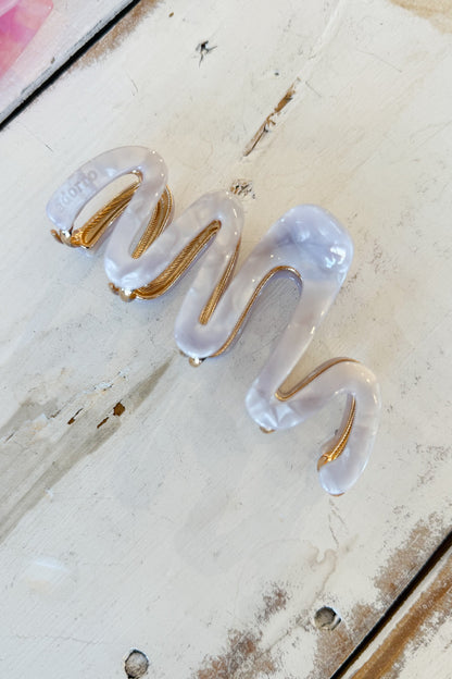 Large Zig Zag Claw Clip