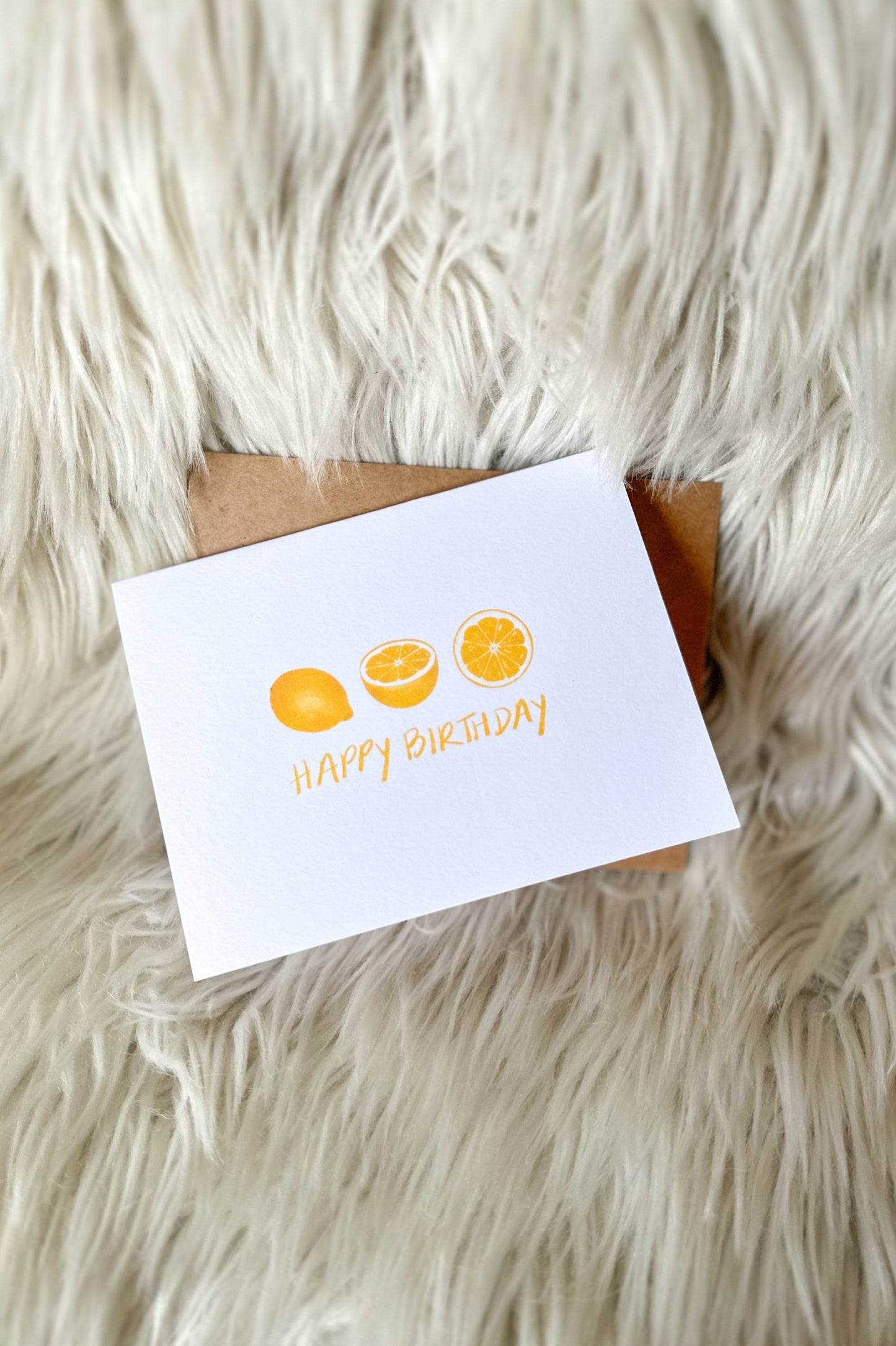 Lemon Birthday Greeting Card
