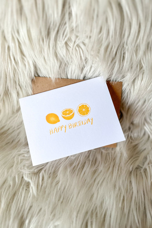 Lemon Birthday Greeting Card