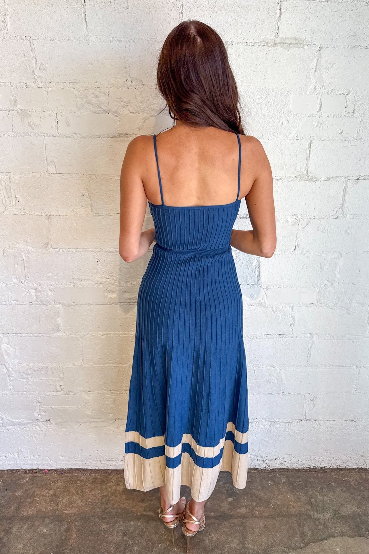 Sideline Strut Maxi Dress
