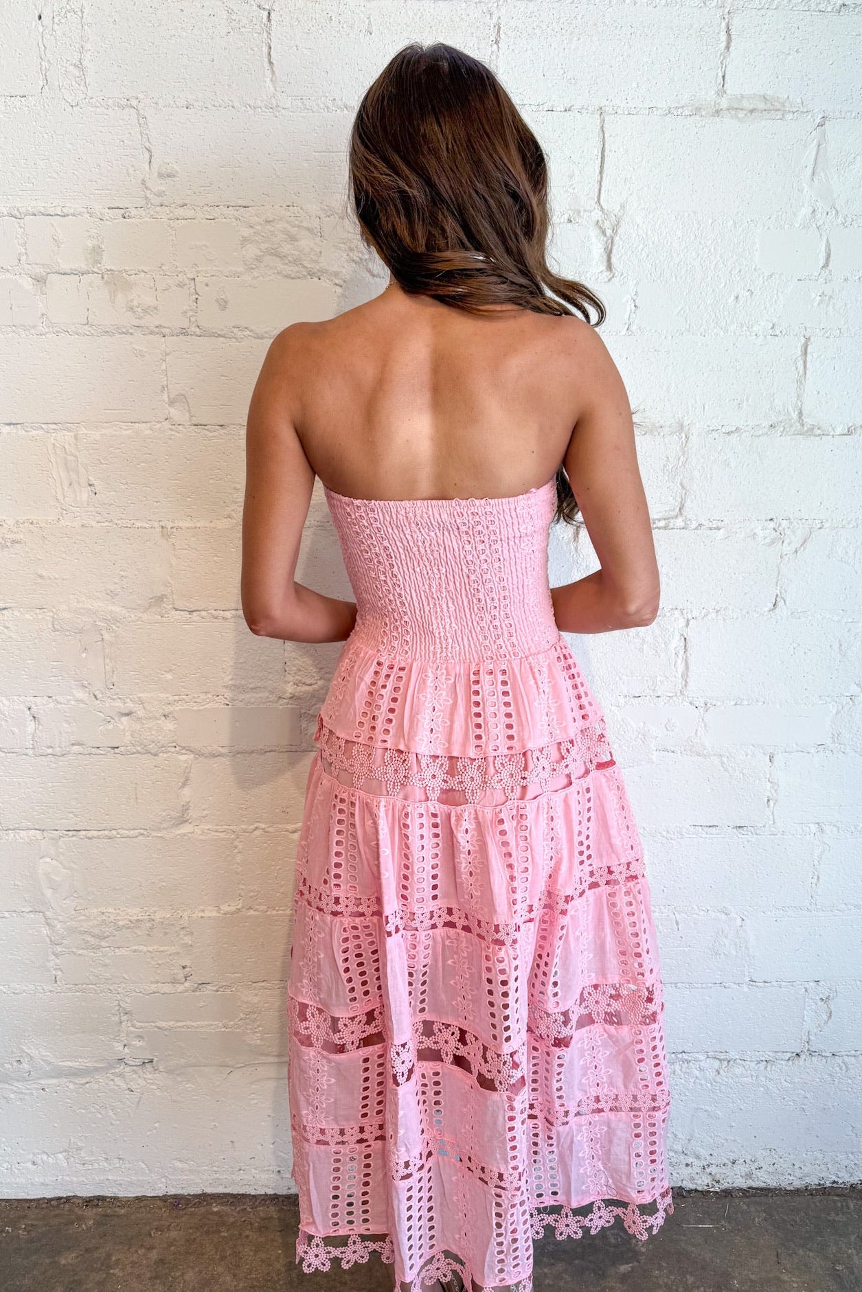 Evelyn Eyelet Maxi Dress