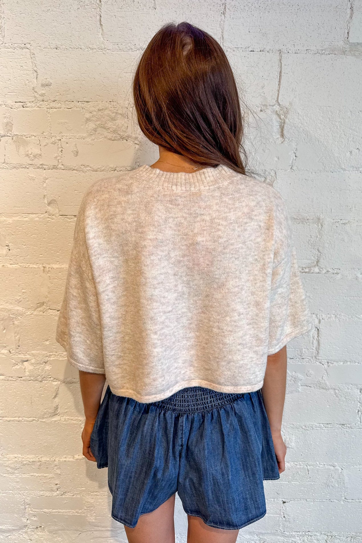Livia Boxy Cropped Cardigan
