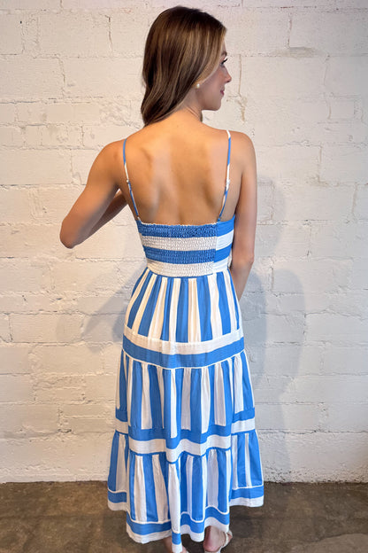 Lina Stripe Maxi Dress