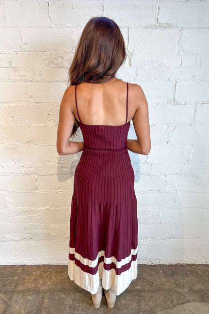 Sideline Strut Maxi Dress